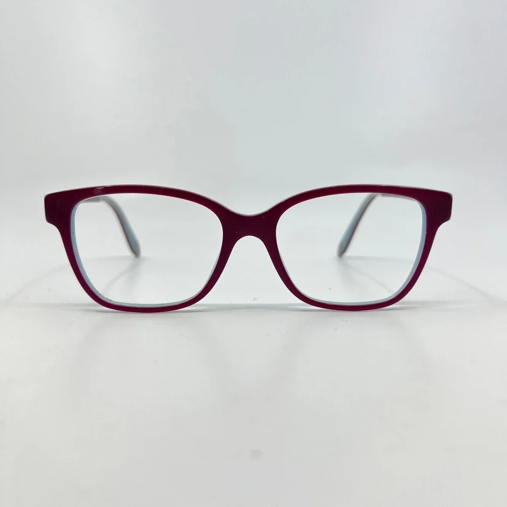 Tiffany & Co Eyeglass Frames Womens Burgundy Blue TF 2141 8167 Heart 50-16-140